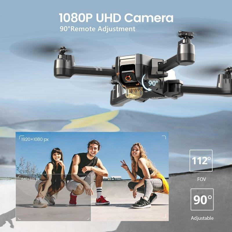 Holy Stone HS440 Foldable FPV Drone - 1080P WiFi Camera, Perfect for Beginners, Long Flight Time with Modular Battery