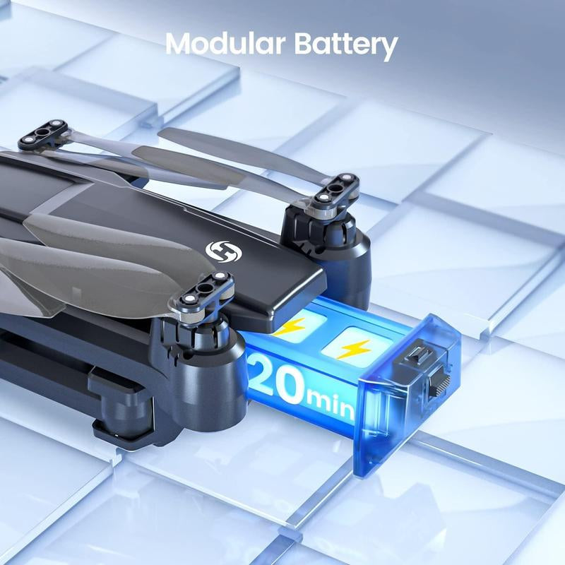 Holy Stone HS440 Foldable FPV Drone - 1080P WiFi Camera, Perfect for Beginners, Long Flight Time with Modular Battery