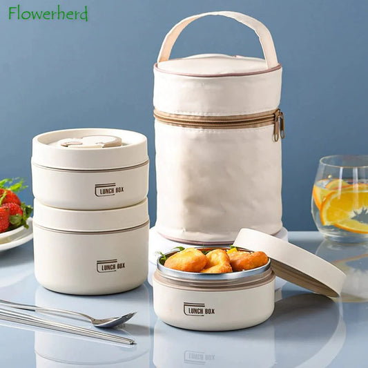 Stackable Bento Lunch Box Stainless Steel Lunch Container