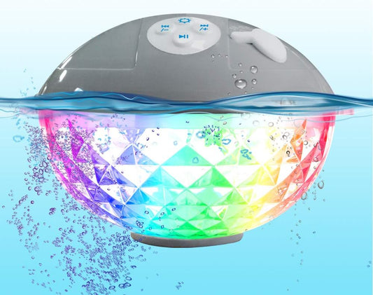 Floating Pool Speakers with Colorful Lights