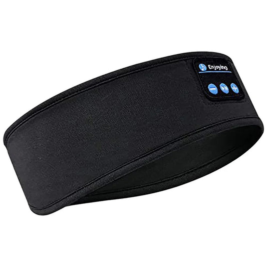 Bluetooth Wireless Sports Headband Earphones with Integrated Music Functionality and Eye Mask Design