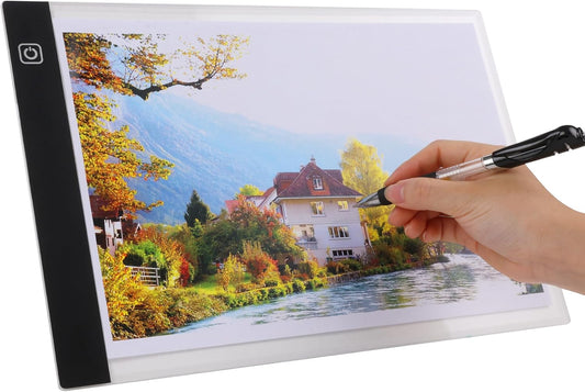 A4 LED Copy Board Light Tracing Box,Light Pad for Diamond Painting, LED Trace Light Board,Artcraft Copy Table,Middle
