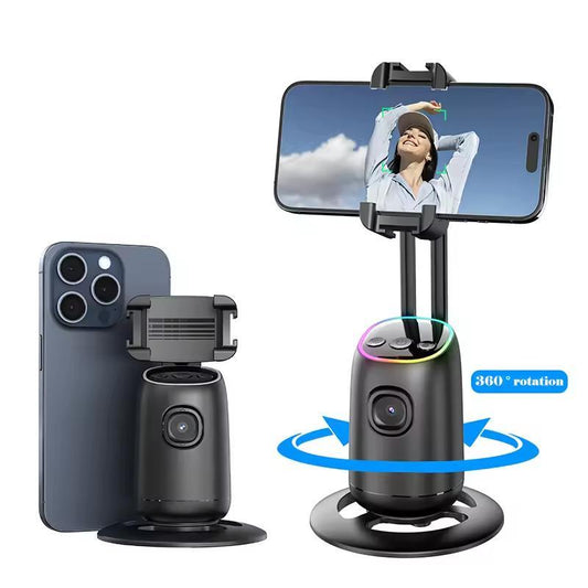 Revolutionary 360° Facial Recognition Phone Gimbal Stabilizer - Scalable & Detachable Design for Perfect Shots!
