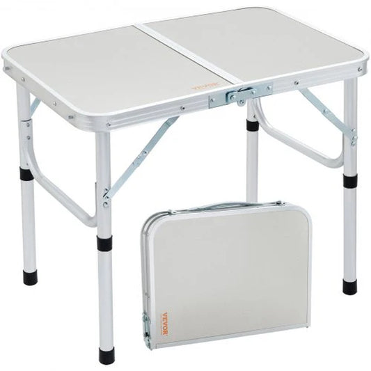 Adjustable Height Outdoor Portable Camping Table