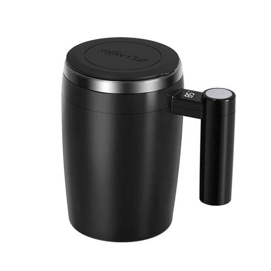 Revolutionary Automatic Magnetic Stirring Coffee Mug with Digital Temperature Display - Perfect for Coffee, Milk, and Tea - Ideal Gift for Home, Office, and Mother's Day!